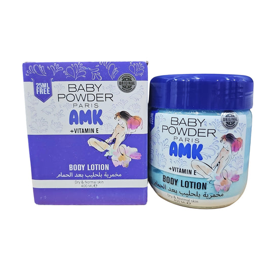 BABY POWDER PARIS AMK +VITAMIN E ORIGINAL BODY LOTION