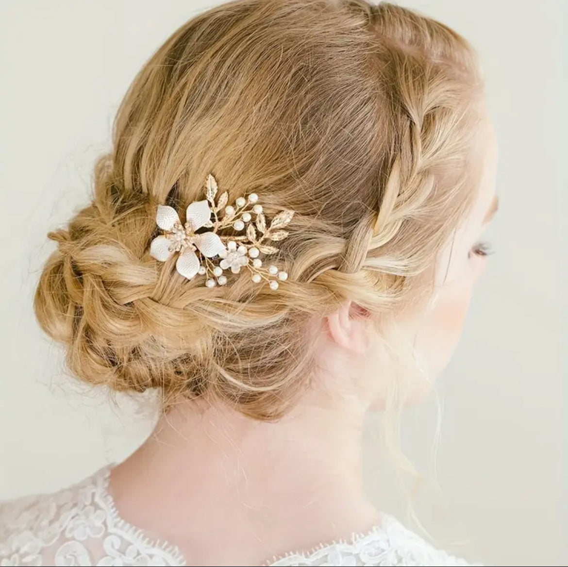 مشبك شعر ذهبي لامع وأنيق، مشبك شعر فريد وجذاب على شكل زهرة منعشة