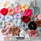 Couleurs Unies Chouchou Attaches Pour Cheveux Élastiques Pour Cheveux Chouchou Super Doux Porte-Queue De Cheval Chouchous À Fourrure Veloutée 1Pc