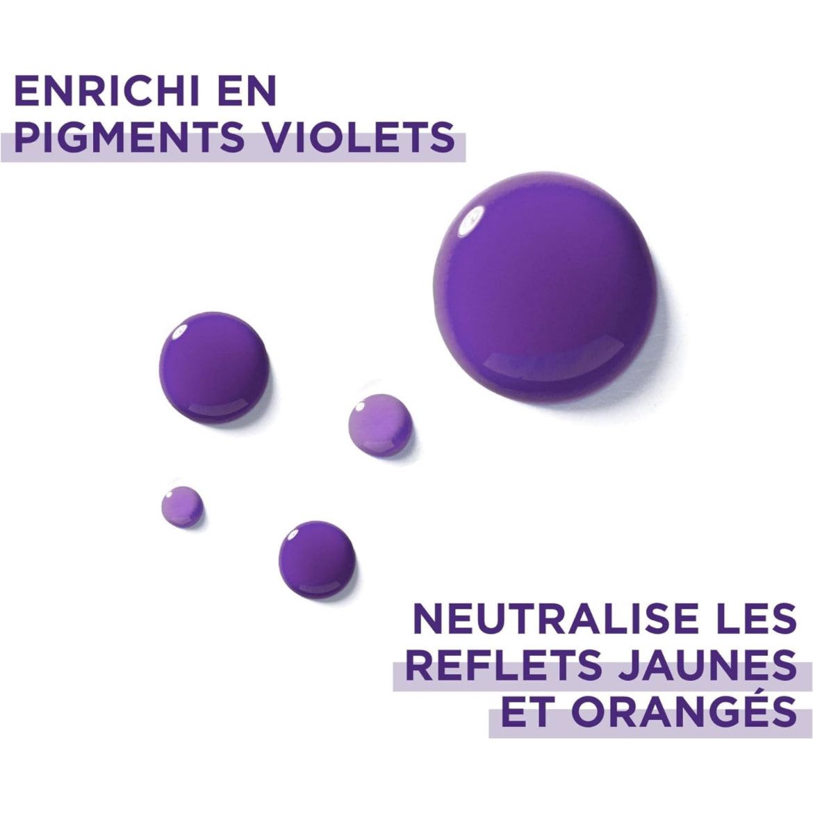 L'Oréal Paris - Masque Violet Déjaunisseur Intense - Pour Cheveux Décolorés ou Éclaircis - Neutralisation des Reflets Jaunes & Orangés - Elseve Color-Vive