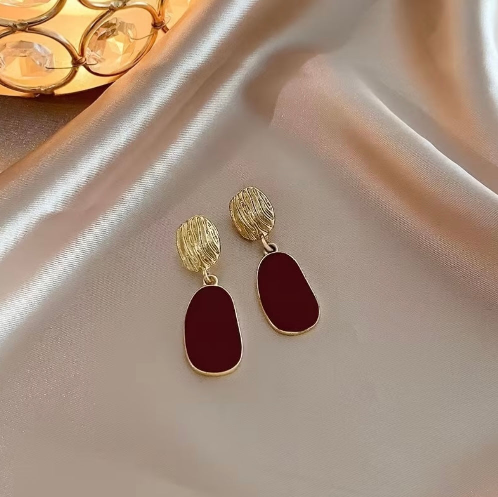 Boucles D’Oreilles Éclat Rouge Élégance