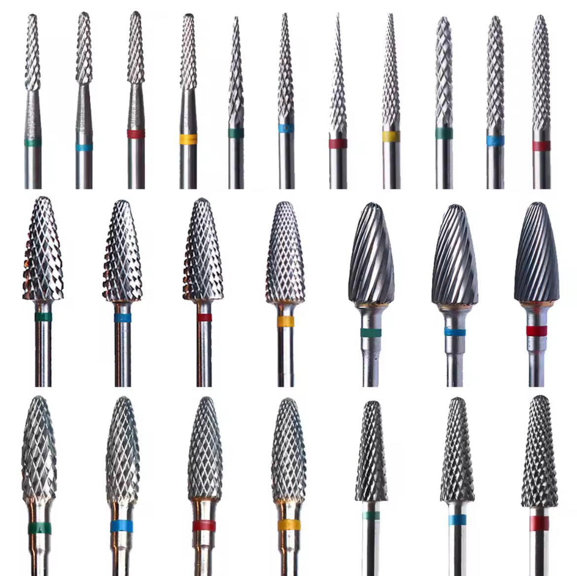 رؤوس مثقاب أظافر سيراميكية، قاطعة مانيكير، مبرد أظافر كهربائي، مزيل بشرة