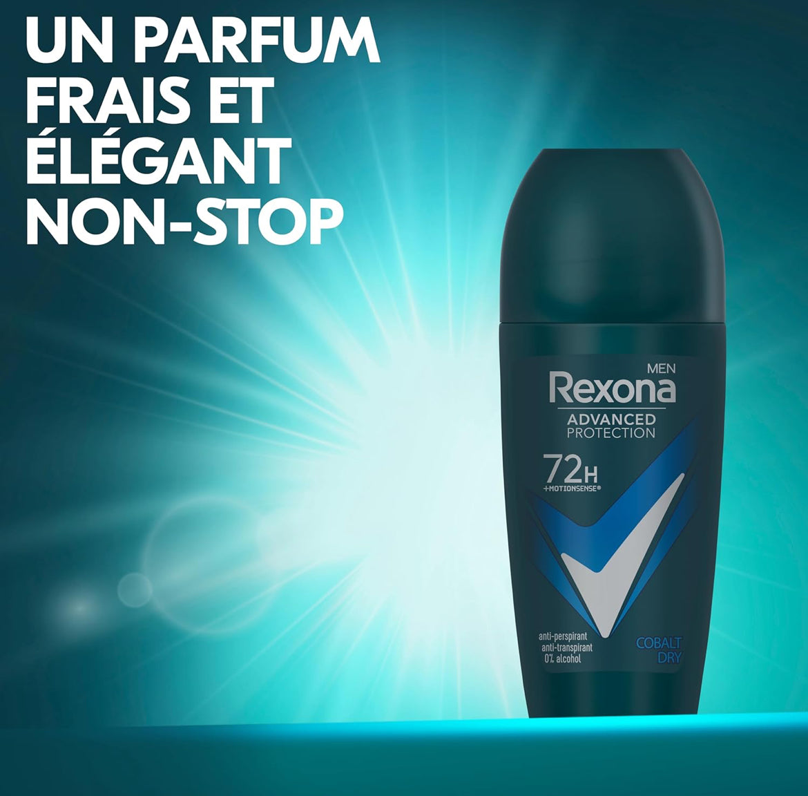 Rexona Men Déodorant Homme Cobalt Dry Bille Anti-Transpirant Advanced Protection 72H