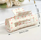 مشبك شعر أنيق على شكل زهرة ريفية فرنسية