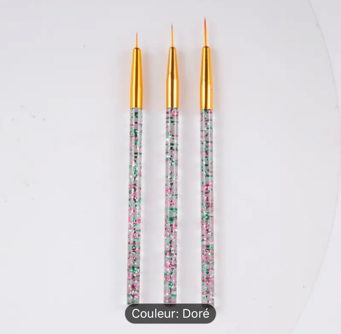 Pinceau De Peinture Acrylique Pour Nail Art Design De Fleurs Et De Rayures Stylo De Dessin Diy Outil De Manucure