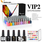 طلاء أظافر Venalisa Vip1-5 شبه دائم، 60 لونًا، مقاوم للأشعة فوق البنفسجية
