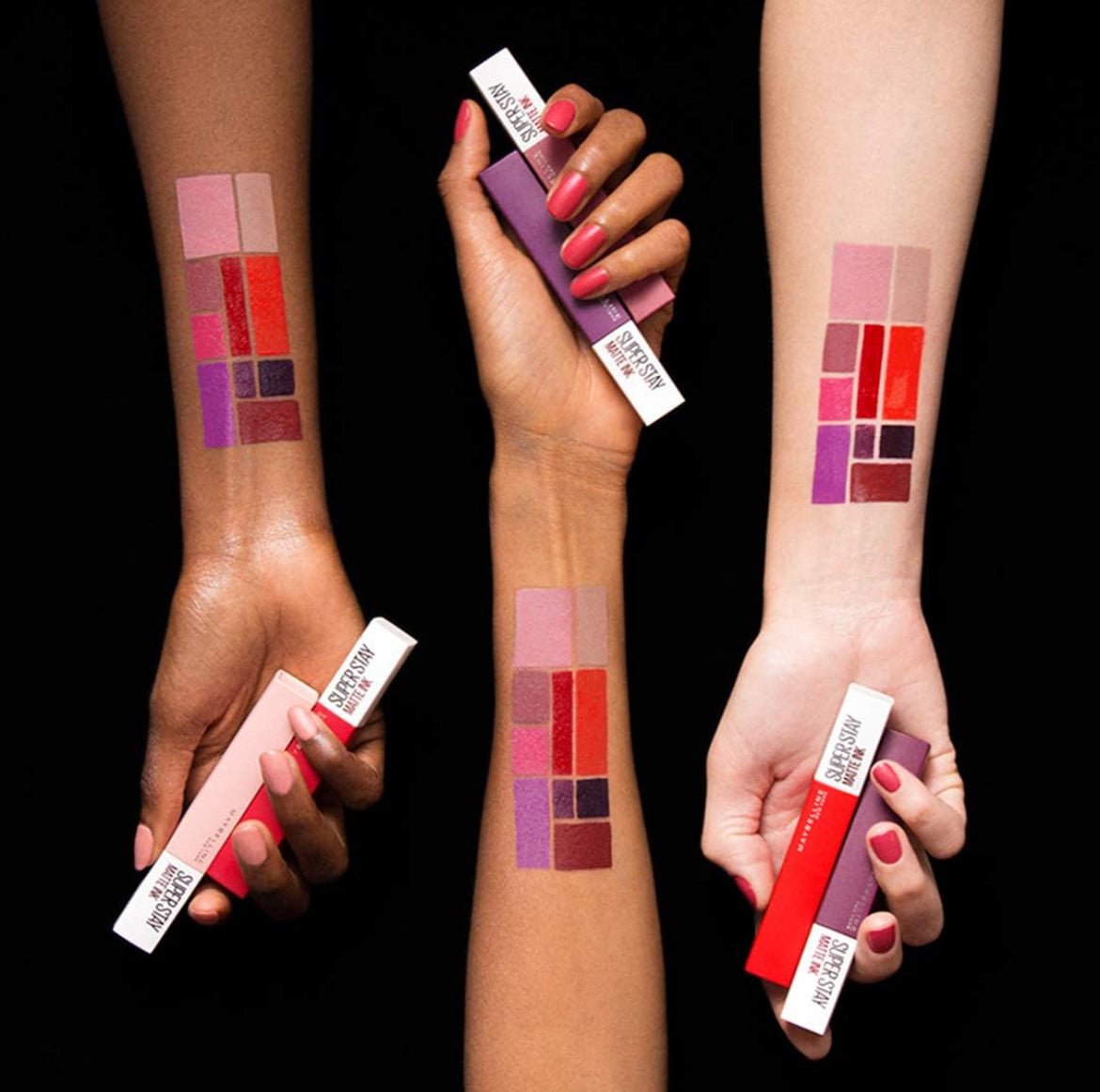 أحمر شفاه غير لامع من مايبيلين نيويورك، سوبر ستاي مات إنك، لون شفاه يدوم طويلاً، مقاوم للتغيرات