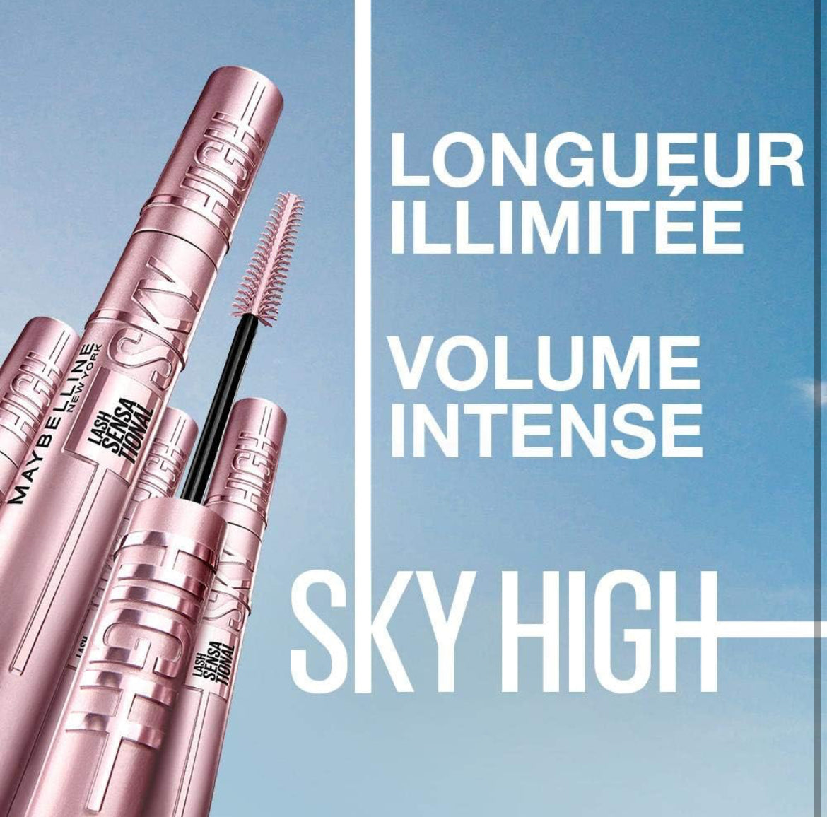 Maybelline New York Mascara Volume & Longueur Sky High - Very Black