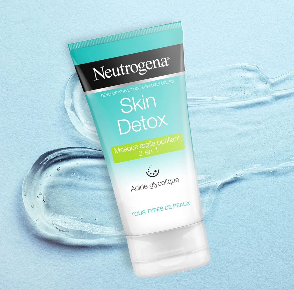 قناع الطين المنقي 2 في 1 من نيتروجينا سكين ديتوكس