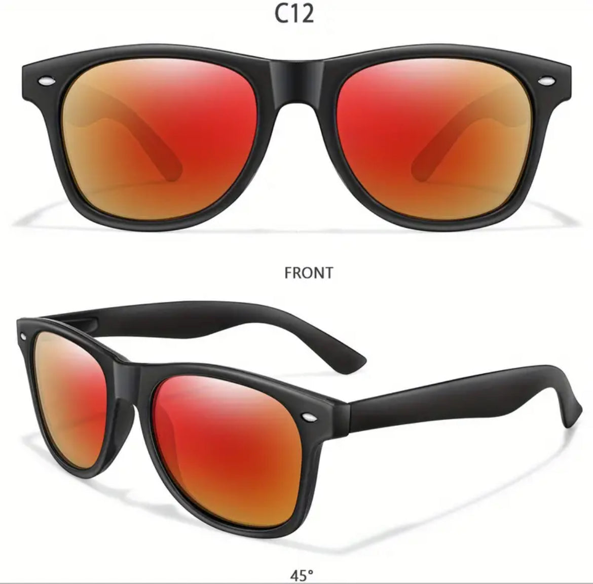 Paires De Lunettes De Soleil Classiques Avec Des Verres Colorés