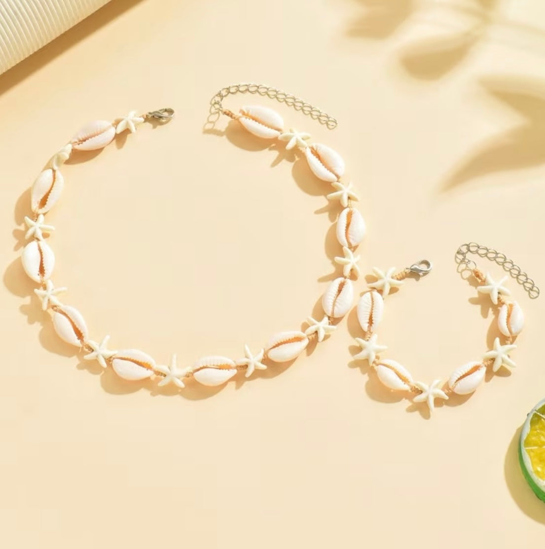 Ensemble Élégance Océan – Collier & Bracelet
