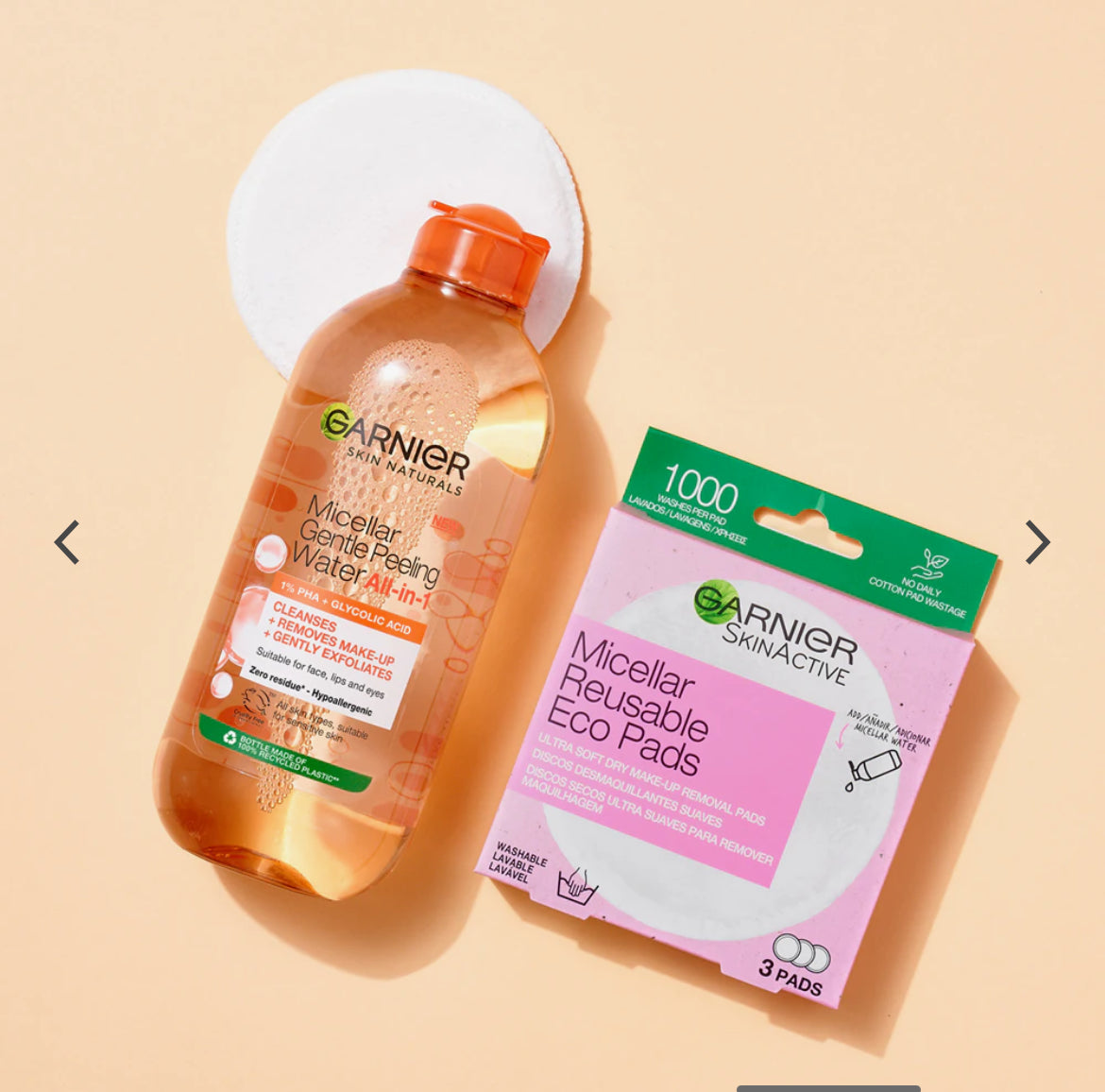 Garnier Skin Naturals - Eau Micellaire Exfoliante Douce