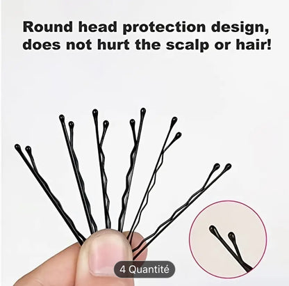 Épingles à cheveux noires élégantes 20pcs