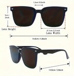 نظارات شمسية سميكة عصرية للرجال