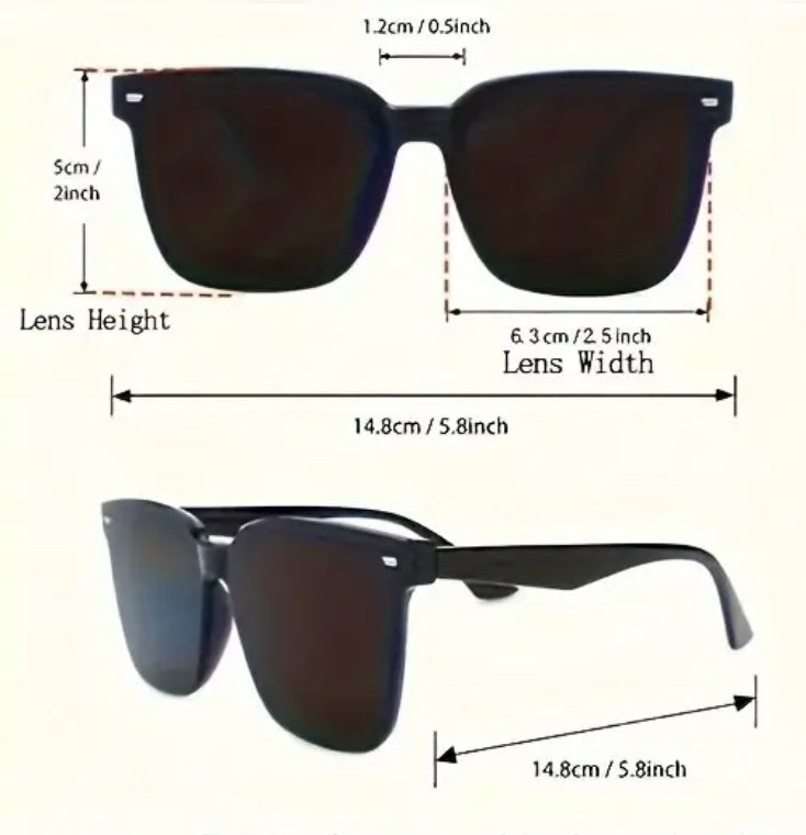 Lunettes De Soleil Épaisses À La Mode Pour Hommes