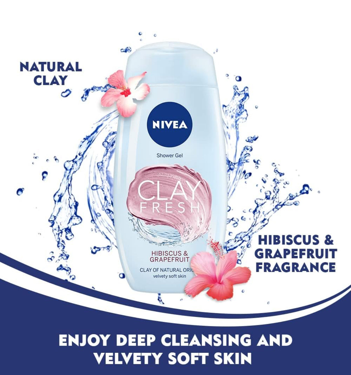 Nivea Creme De Douche Clay Fresh