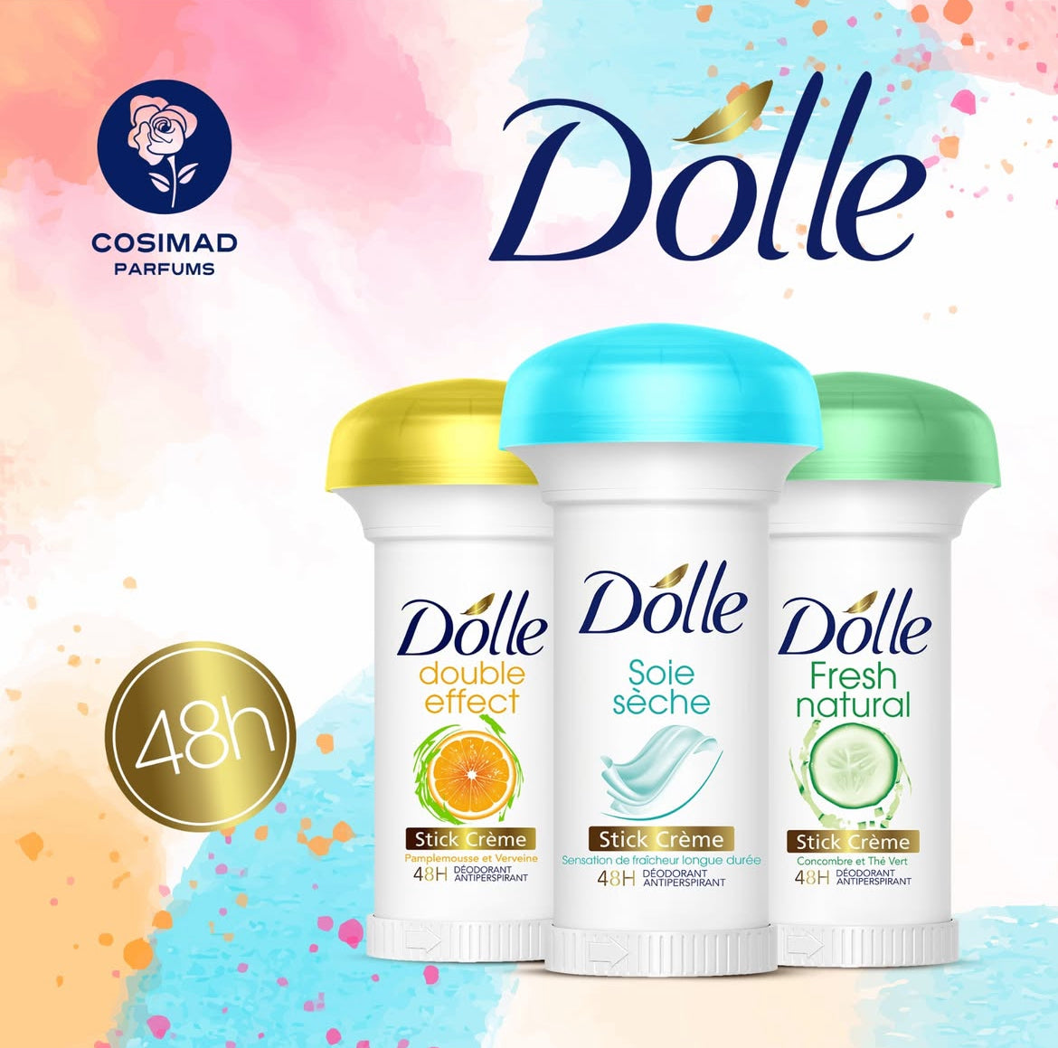 كريم مزيل العرق دوللي دراي سيلك 48 ساعة