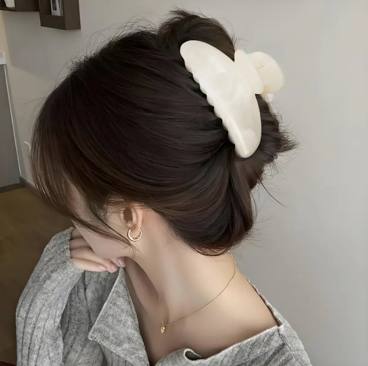 Pince À Cheveux Marbrées Pour Femmes Couleurs Pastel Avec Motifs D'Étoiles & Vagues