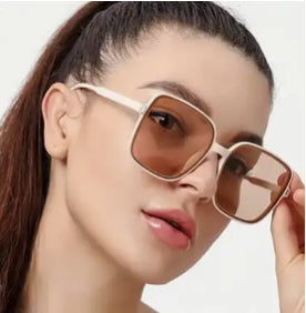 Lunettes De Soleil Carrées Surdimensionnées