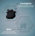 Garnier Pure Active 3En1 Nettoyant Exfoliant Masque Réduit Les Points Noirs - Bha & Charbon