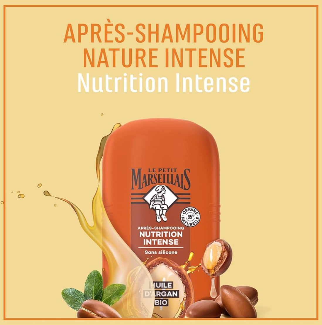 بلسم التغذية المكثف من لو بيتي مارسيليا بزيت الأرغان العضوي 