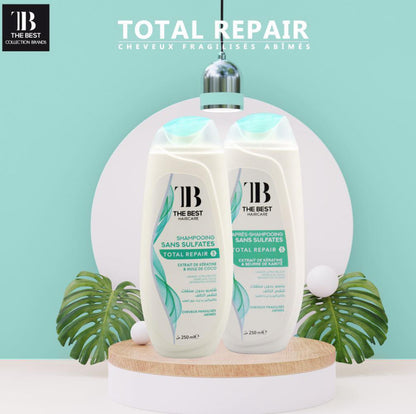 The Best Haircare Shampooing sans Sulfates Total Repair 5 Extrait de Kératine & Huile de Coco