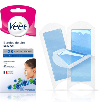 Veet Easy-Gel Bandes de Cire Wax Strips