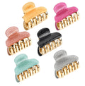 1Pc Petites Pinces À Cheveux Griffes En Acrylique Pinces À Cheveux Pour Filles Femmes Accessoires De Cheveux De Couleur Unie