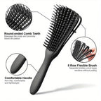 Brosse Anti-Nœuds Yaowithsu Peigne Démêlant 8 Griffes Pour Cheveux Secs Ou Mouillés
