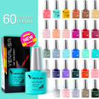 طلاء أظافر Venalisa Vip2 شبه دائم، 60 لونًا، جل UV، قطعة واحدة