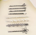 8 Pièces Fausses Perles Pince À Cheveux
