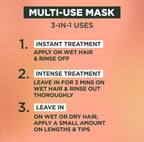 قناع الشعر فروكتس لونجوير آند جلو من غارنييه لعلاج الشعر بخلاصة الأناناس 3 في 1