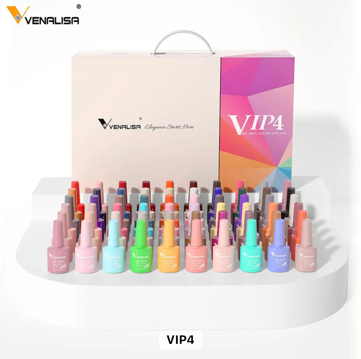 طلاء أظافر Venalisa Vip1-5 شبه دائم، 60 لونًا، مقاوم للأشعة فوق البنفسجية