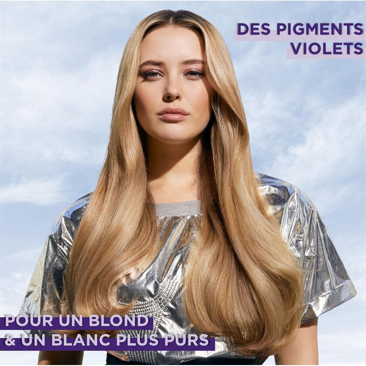 L'Oréal Paris - Masque Violet Démêlant Déjaunisseur - Pour Cheveux Méchés, Blonds Ou Blancs - Neutralisation Des Reflets Jaunes & Orangés - Elseve Color-Vive