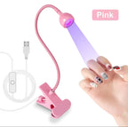 Lampe De Séchage Uv Led Pour Vernis À Ongles Pince De Bureau Flexible Mini Usb Portable Sèche-Ongles Outils De Salon De Manucure 360