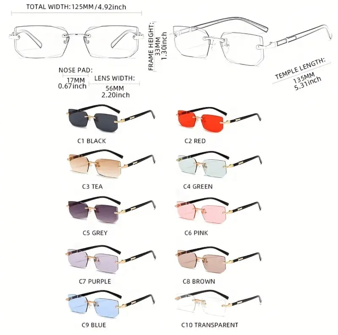 Une Paire De Lunettes De Soleil Sans Monture Pour Homme Un Style Tendance Et Classique