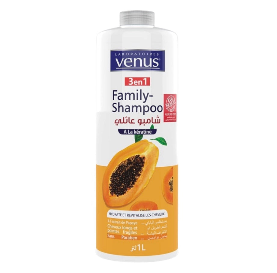 Venus Shampoing Familial Papaye Et Kératine