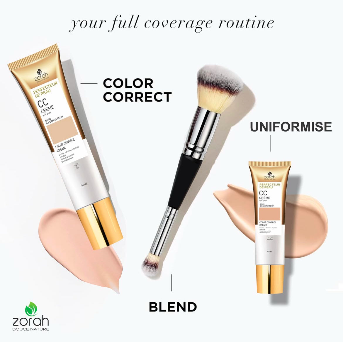 Zorah Perfecteur De Peau Cc Créme Soin Illumina Teur Color Control Cream Medium