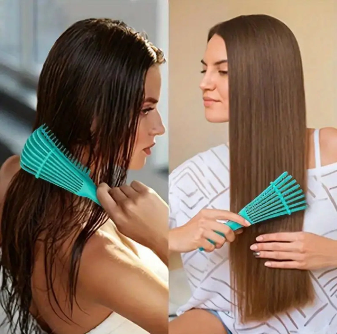 Brosse Anti-Nœuds Yaowithsu Peigne Démêlant 8 Griffes Pour Cheveux Secs Ou Mouillés