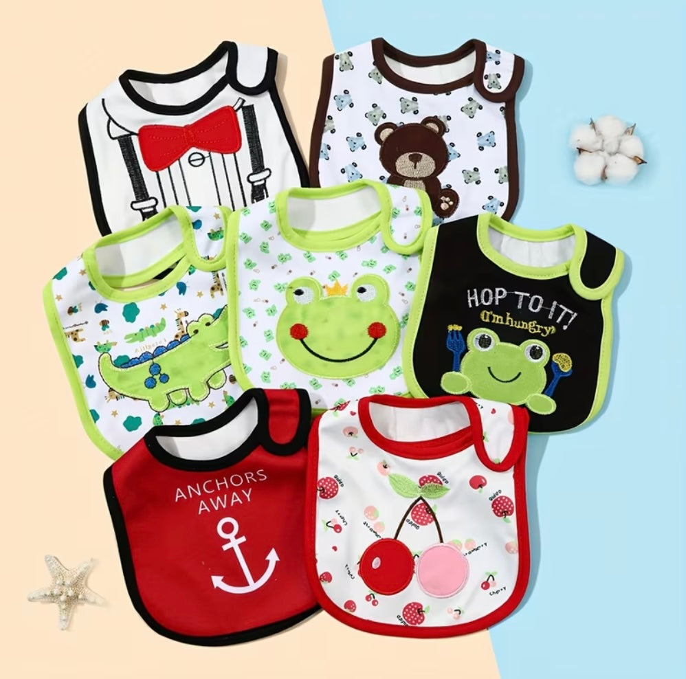 1Pc Bavoir Bébé “Mignon & Coloré”