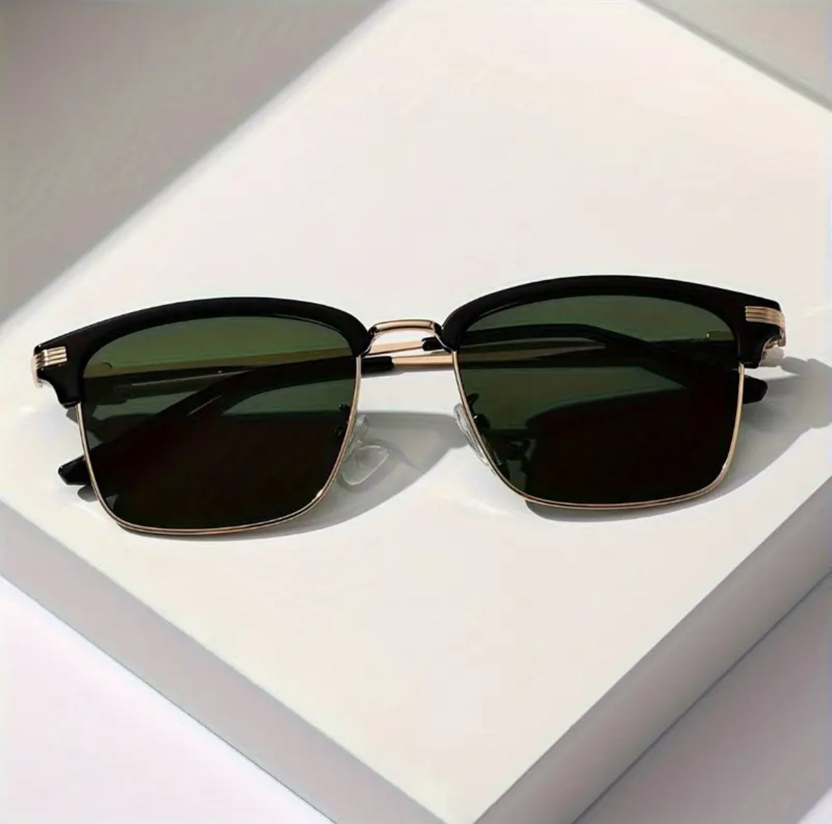 Lunettes Carrées Tendance Pour Hommes Et Femmes - 1 Paire De Verres En Polycarbonate Monture En Métal Antireflet Lunettes Décontractées