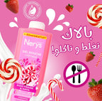 Nerys Gel Douche Crémeux Kiss Fraise & Nata Hydratation Intense gourmandise