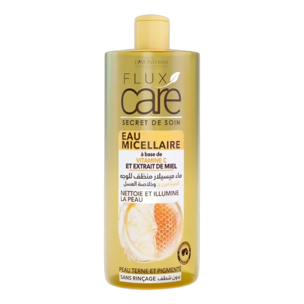 Flux Care Secret De Soin Eau Micellaire À base de vitamine Et Extrait De miel