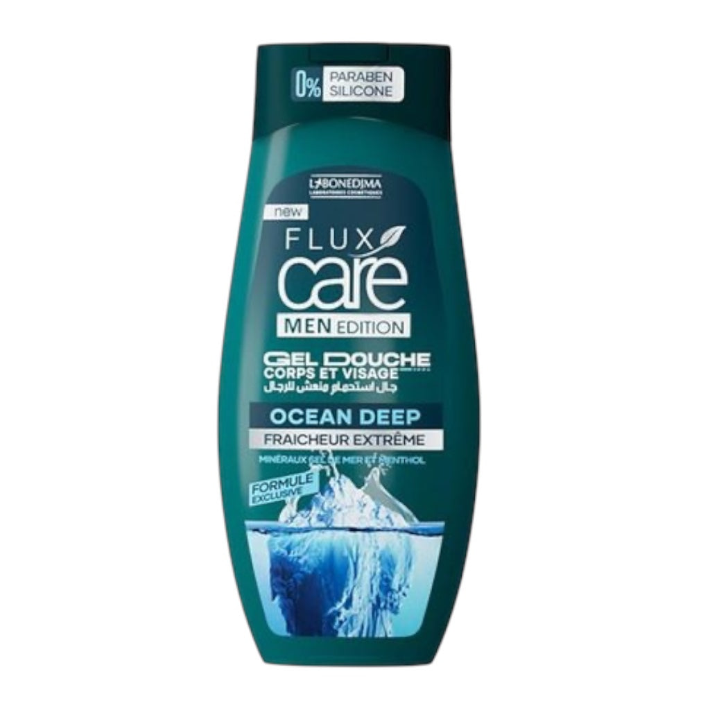 Flux Care Men Edition Gel Douche Ocean Deep Fraîcheur Extréme