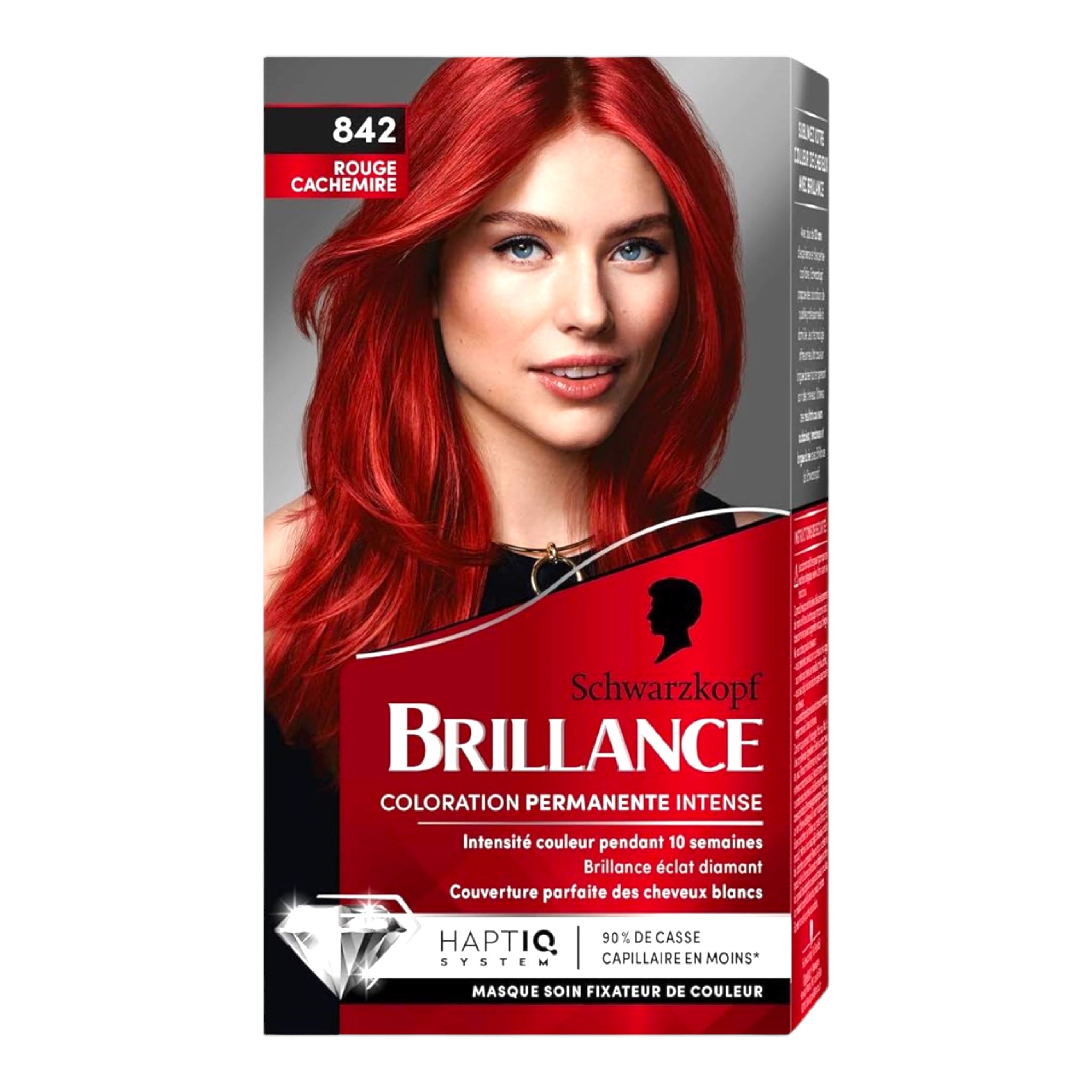 Coloration Schwarzkopf Brillance Rouge Brocart - Teinture Permanente Intense, Facile à Utiliser !