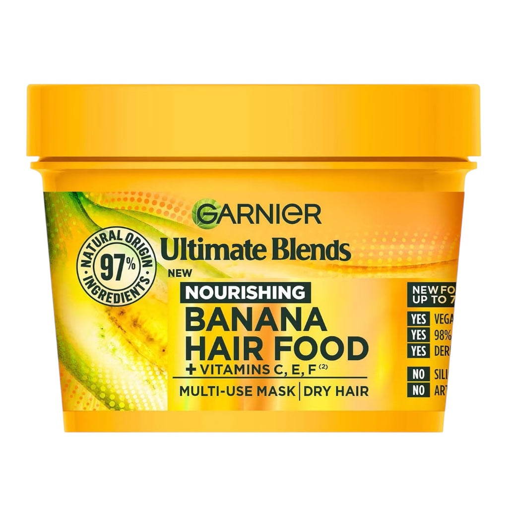 قناع غارنييه فروكتس المغذي للشعر الجاف بخلاصة الموز 3 في 1