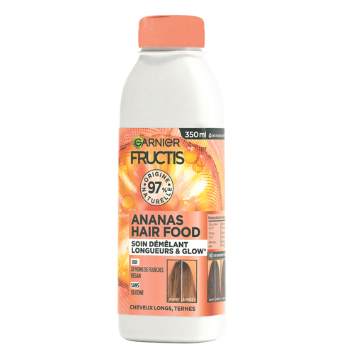 علاج الشعر فروكتس من غارنييه بخلاصة الأناناس لفك تشابك الشعر