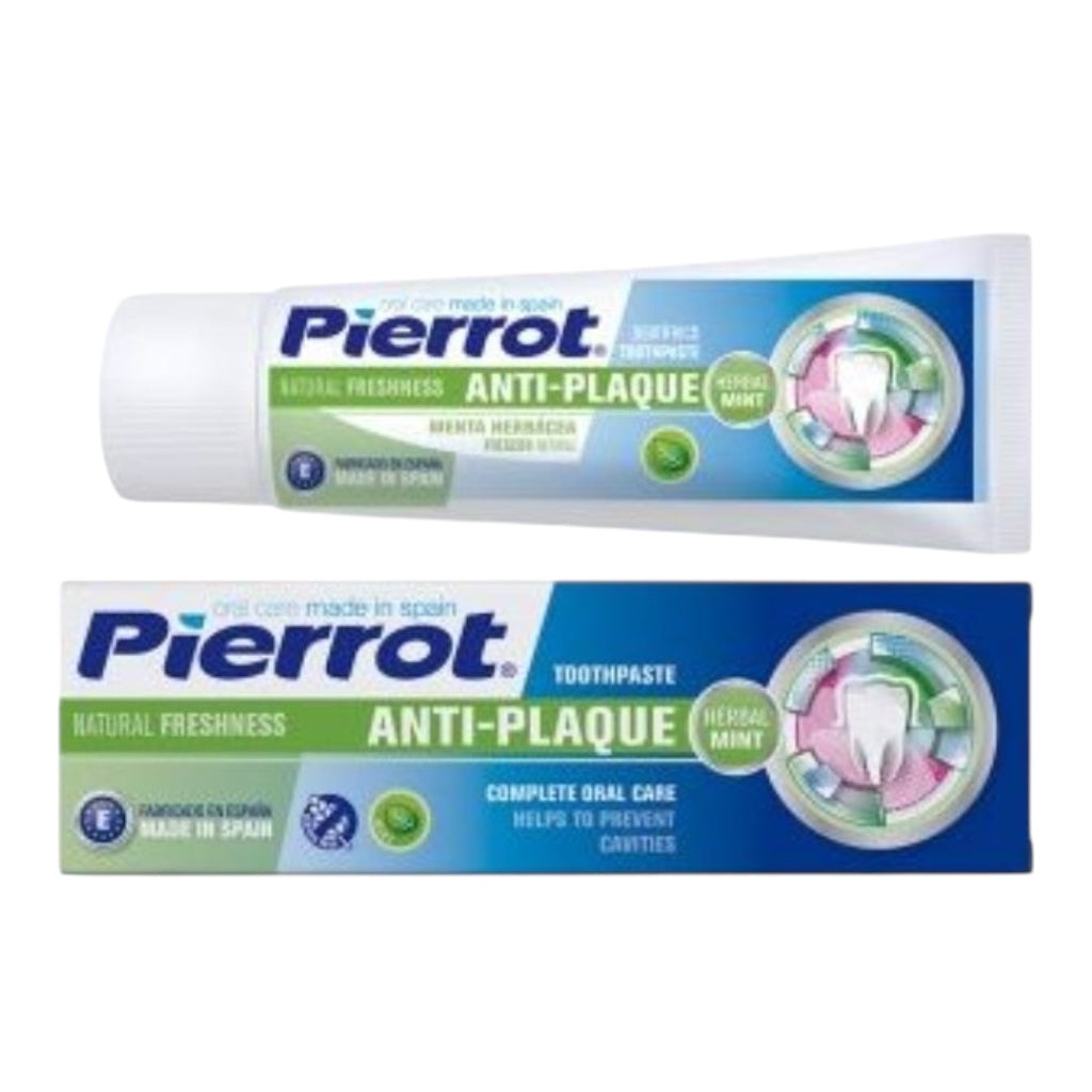 معجون أسنان بييروت الطبيعي المنعش المضاد للبلاك، عشبي، قطعتين