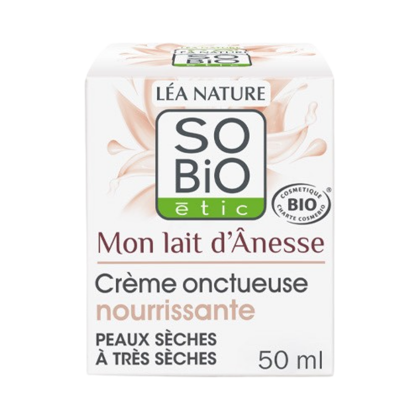 So'Bio Étic Mon Lait D'Ânesse Crème Onctueuse Nourrissante Peaux Sèches À Très Sèches Pot