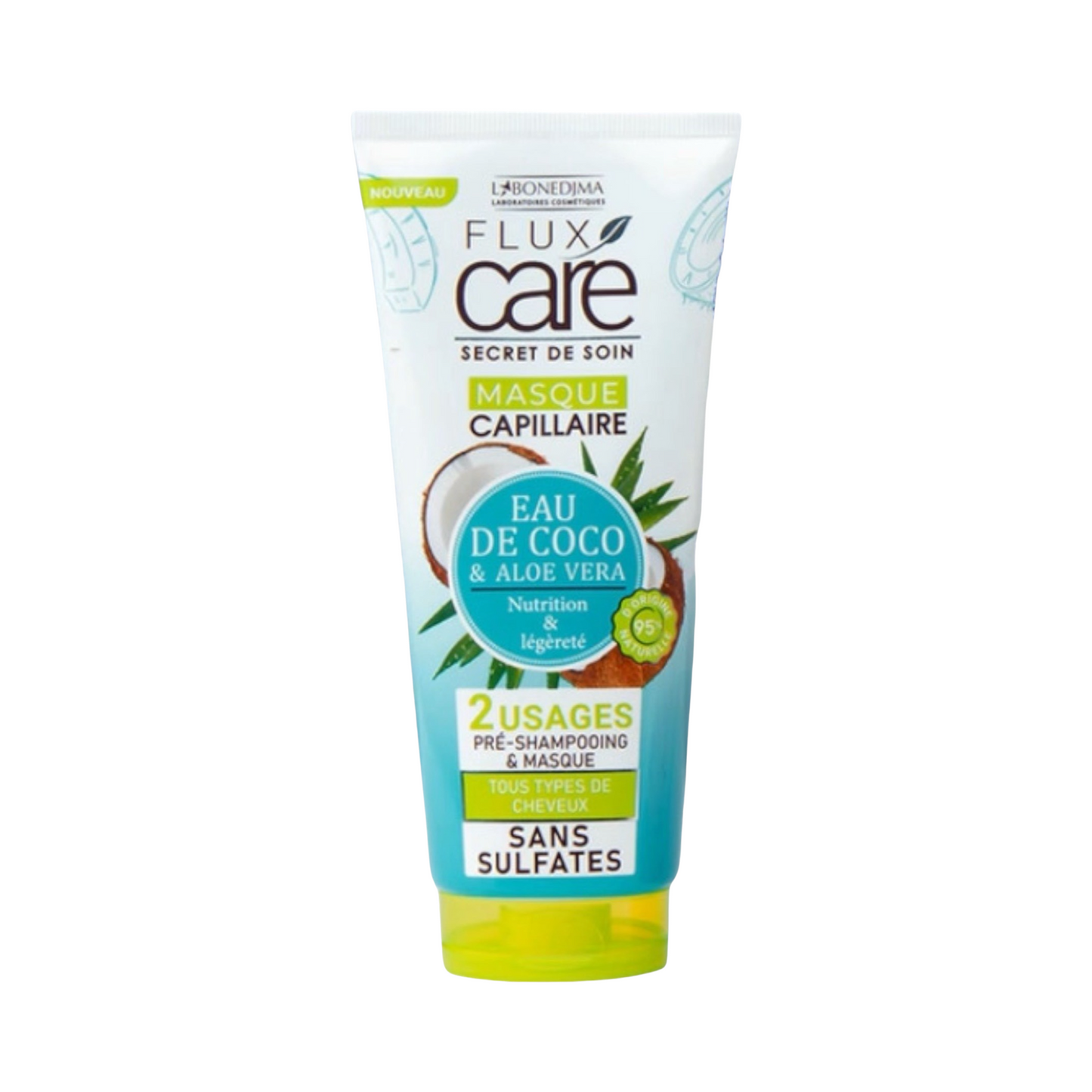 Flux Care Secret de Soin Masque Capillaire Eau de Coco